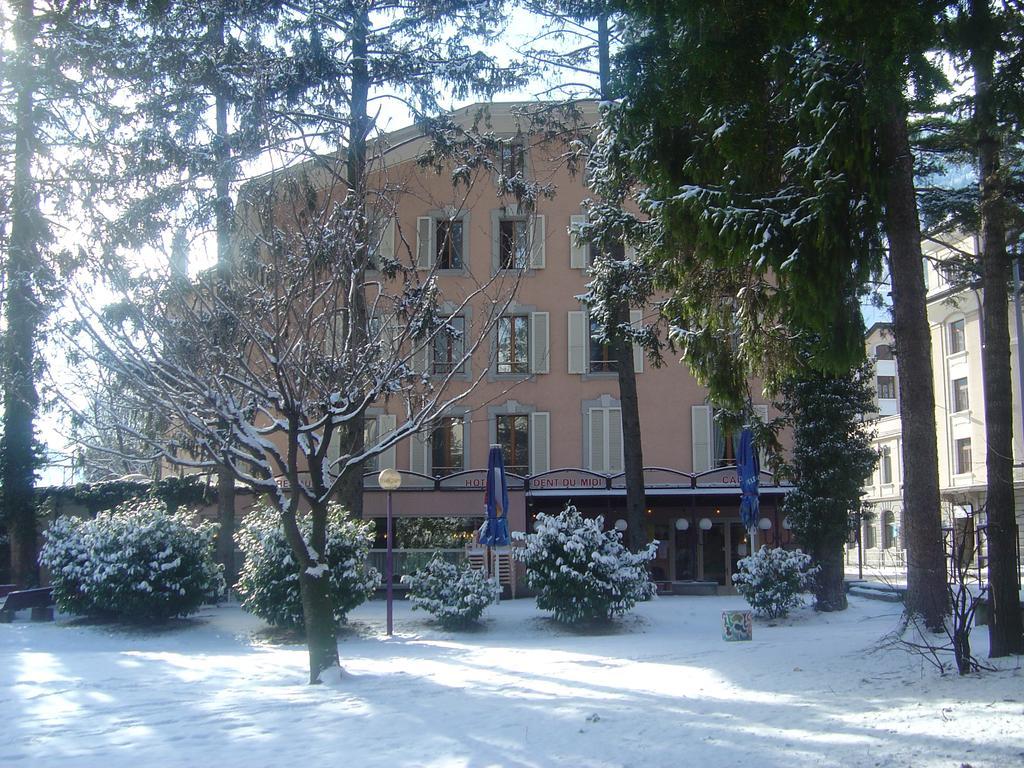 La Dent-Du-Midi Hotel & Restaurant Saint-Maurice Exterior photo